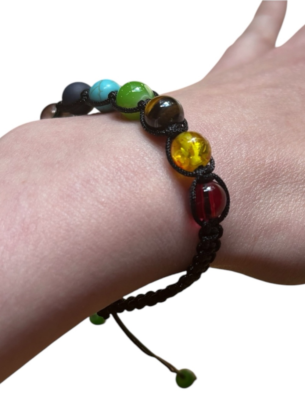 NWT 8mm Imperial Stone Braided Chakra Bracelet